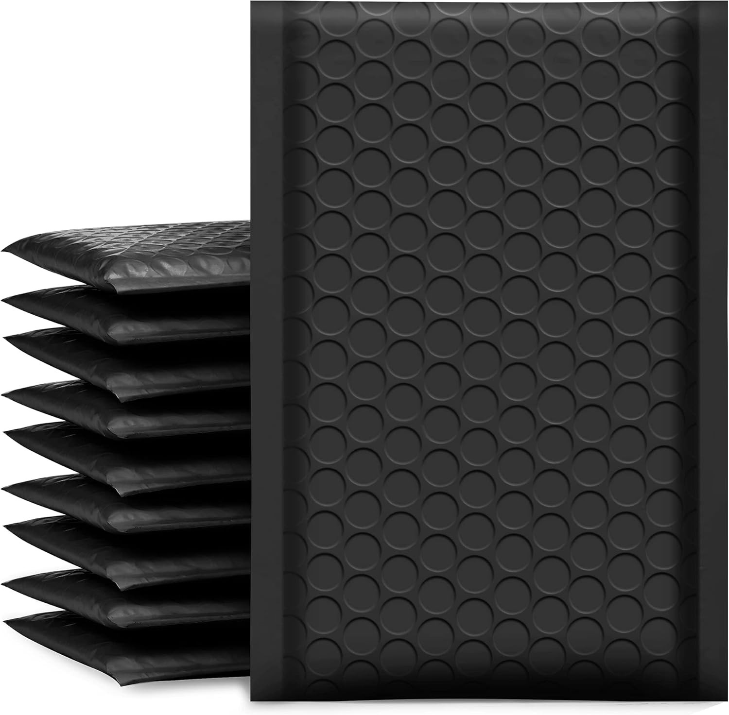 50 Pcs Black Bubble Wrap Mailers Poly Padded Envelopes with Self-Adhesive Seal