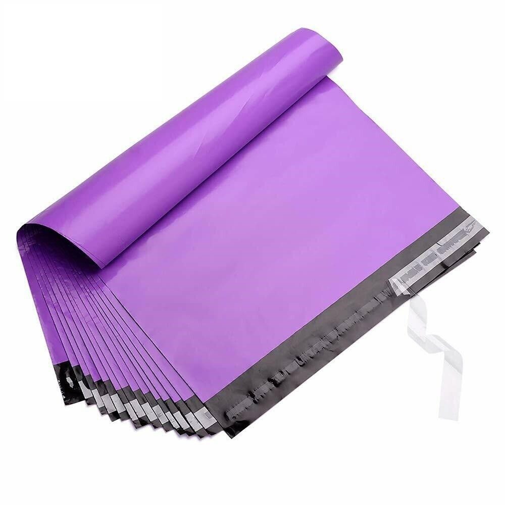 1000 Poly Mailers 10×13 Shipping Bags Plastic Packaging Mailing Envelope Purple