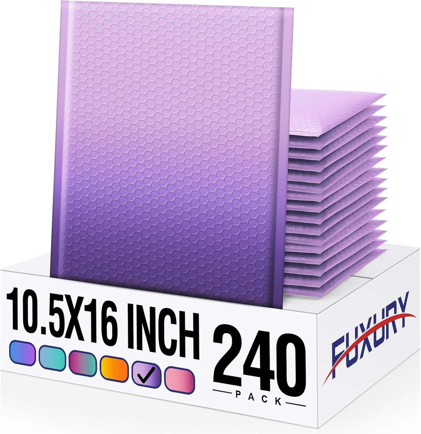Opaque Bubble Mailers 6X10 Inch 100 Pack Gradient Purple Padded Envelopes Usable