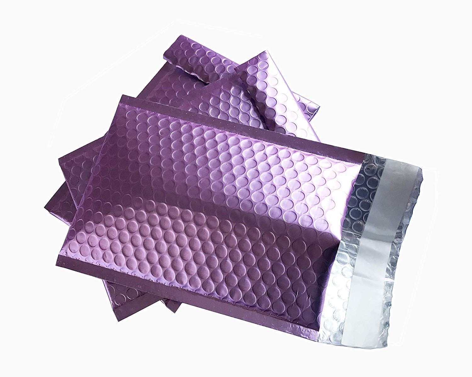 ProLine Matte Metallic Purple Bubble Padded Mailers 4×8 Inch Seal Padded Enve…
