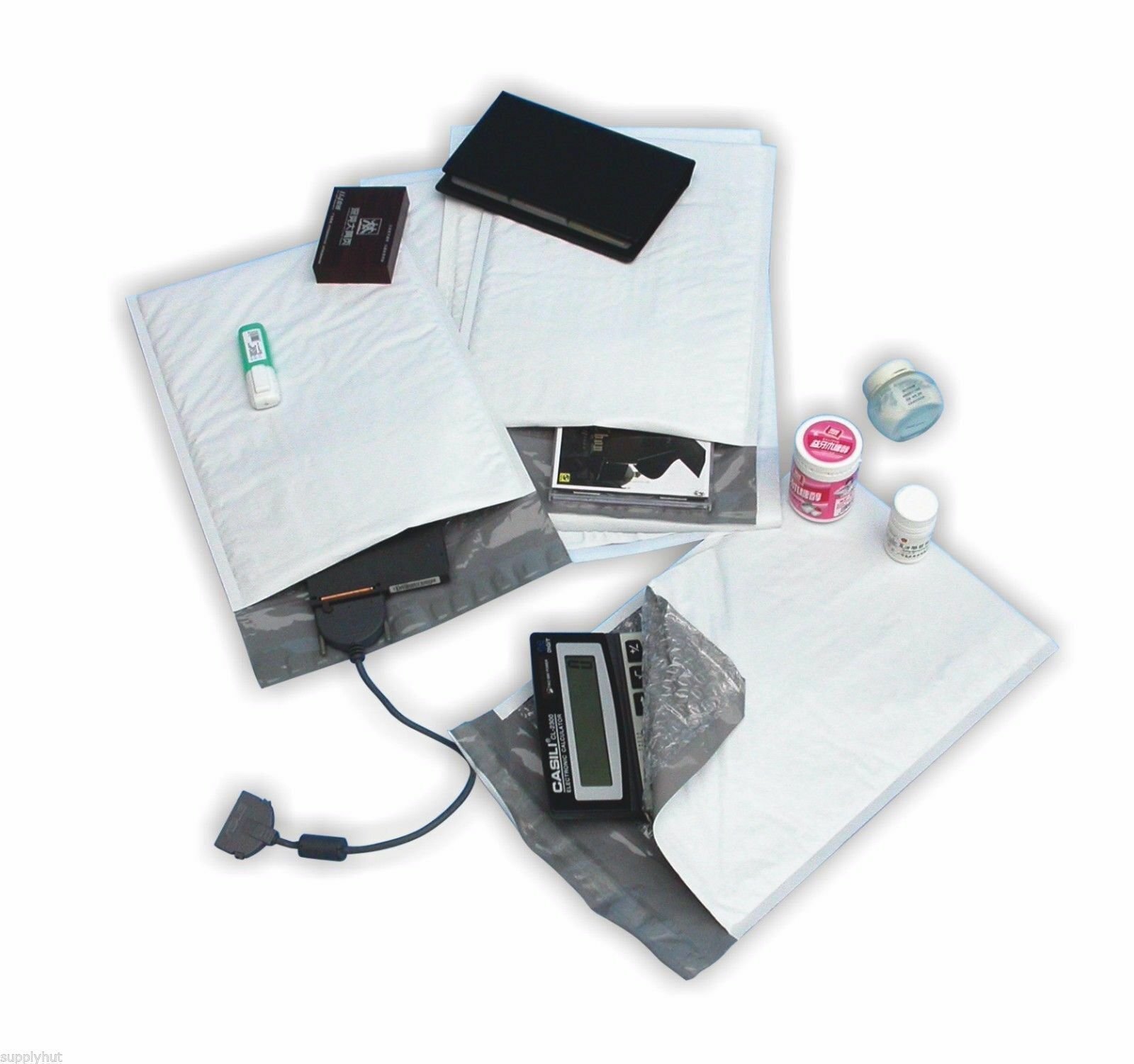 200 #000 4×8 Poly Bubble Padded Envelopes Mailers Shipping Case 4″x8″