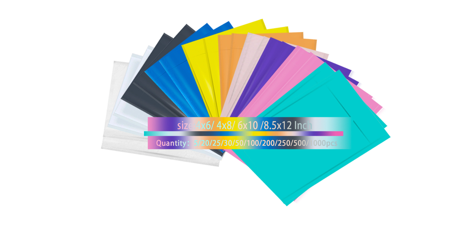 5-1000 Pcs Color Poly Bubble Mailers Shipping Mailing Padded Bags Envelopes