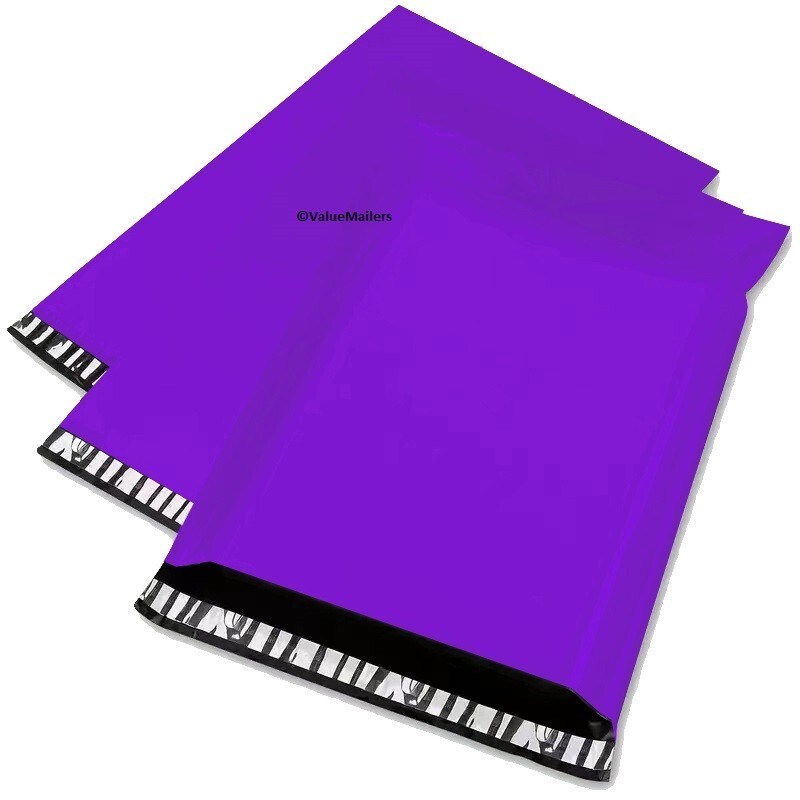 500 12×15.5 PURPLE Poly Mailers Shipping Envelopes Couture Boutique Quality Bags