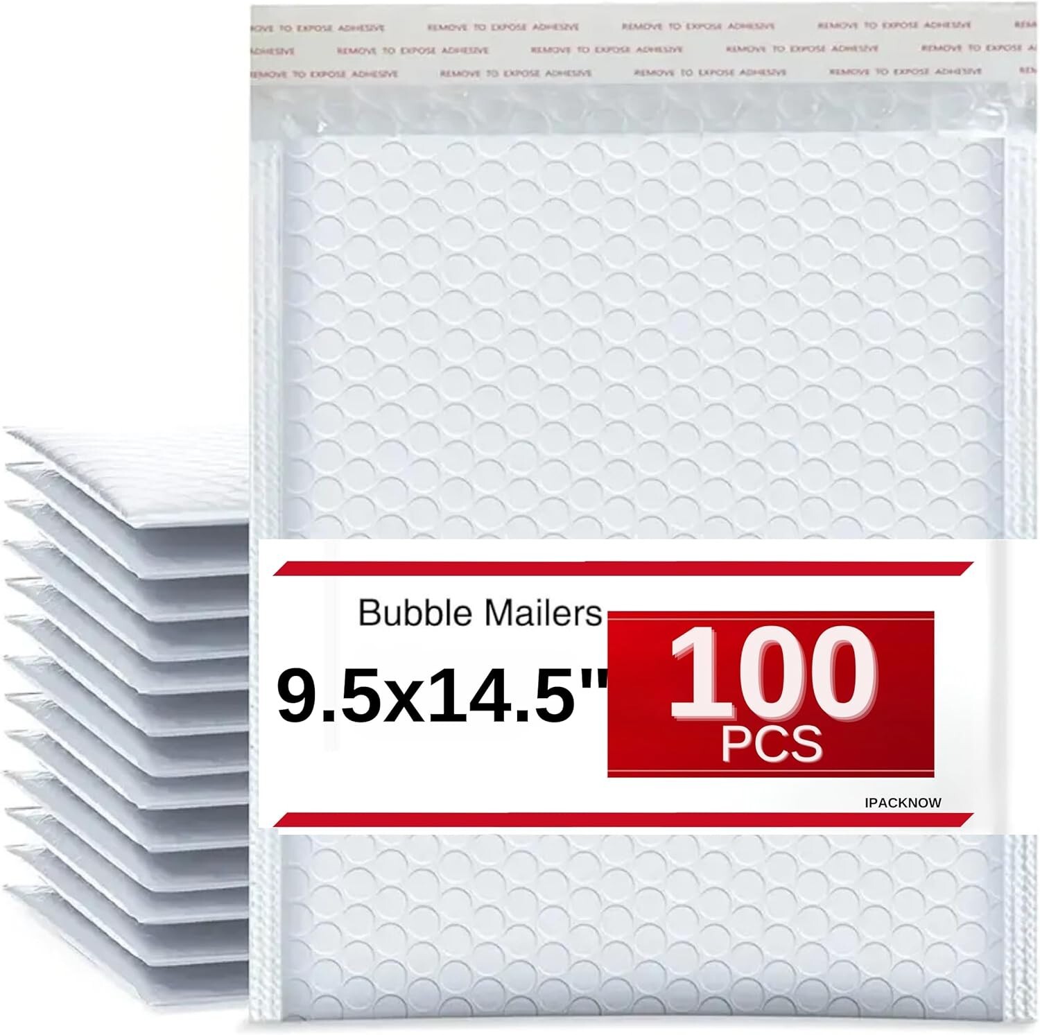 100 PC #4 9.5×14.5 Poly Bubble Envelopes Grey Padded Shipping Self Seal Mailers