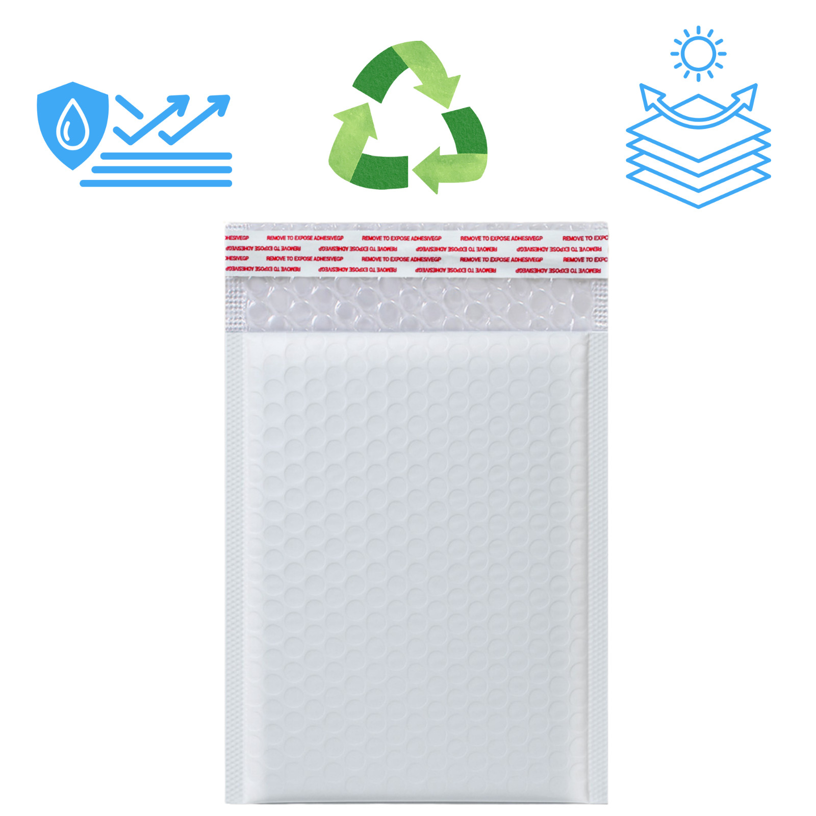 Poly Bubble Mailer #4 9.5×14.5 Padded Envelopes Mailing Shipping Bags Self Seal