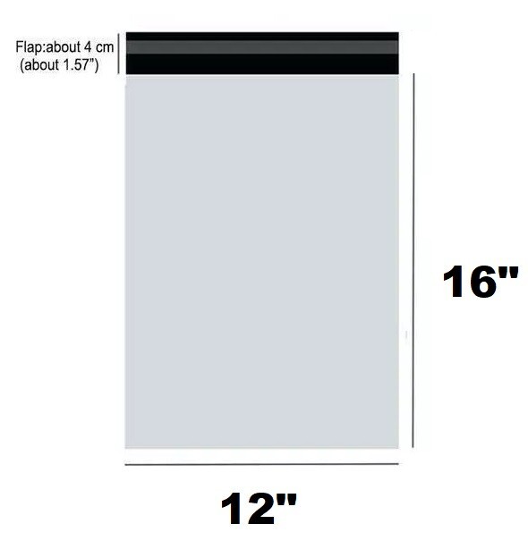 100(12.5″x16.5″)Light Poly Mailer 2 Mil Shipping Mailing Packaging Envelope Bags
