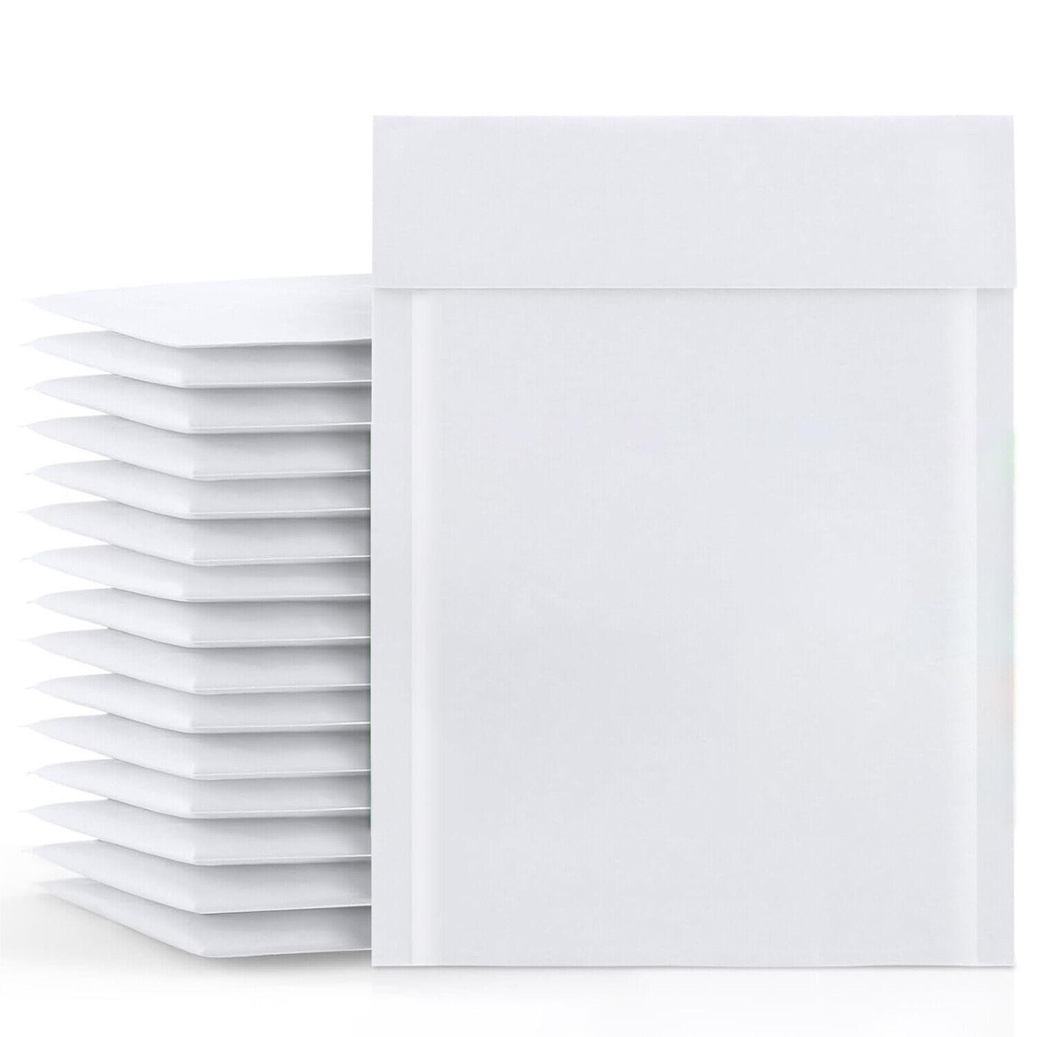Kraft Paper White Bubble Padded Envelopes 5 x 10 Shipping Mailers 500 Pieces