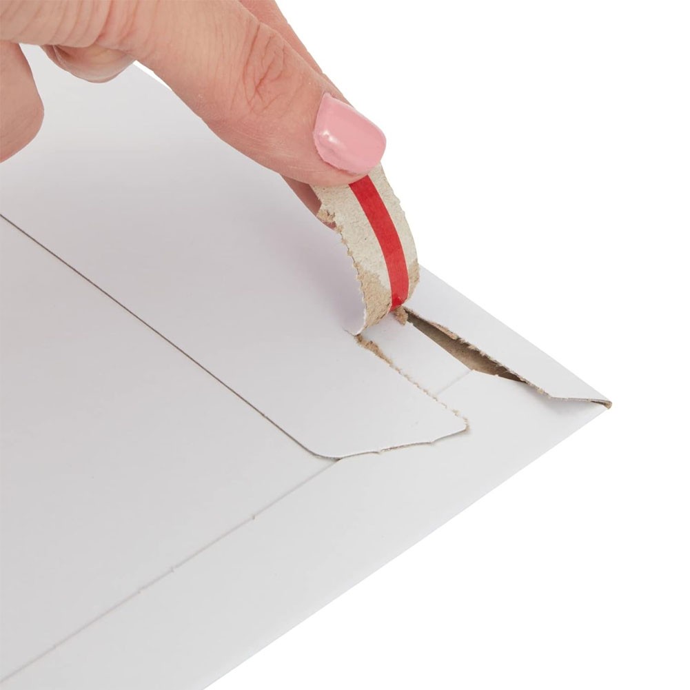 400Pcs Flat Photo Mailers Self Adhesive Document CD Cardboard Envelopes 300gsm